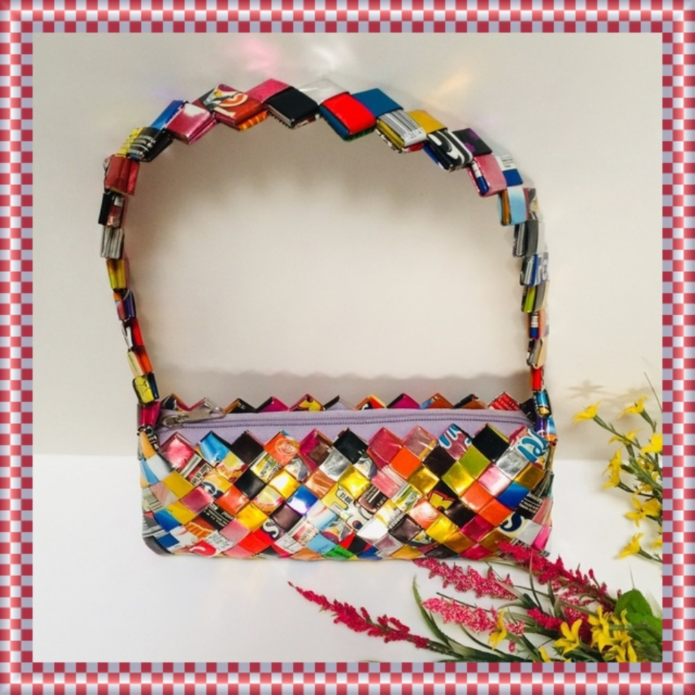 Shoulder Wristlet Clutch Purse ~ Pop Candy Art ~